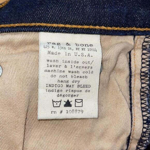 Rag & Bone Cate Mid-Rise Skinny Ankle Jeans Size 25 Kensington Wash $195 - Picture 10 of 13